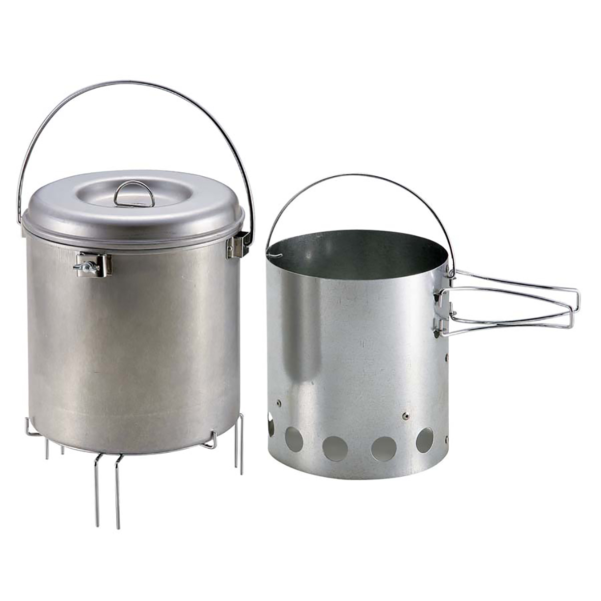 大型火消しつぼ 火起し器セット - アウトドア・キャンプ用品