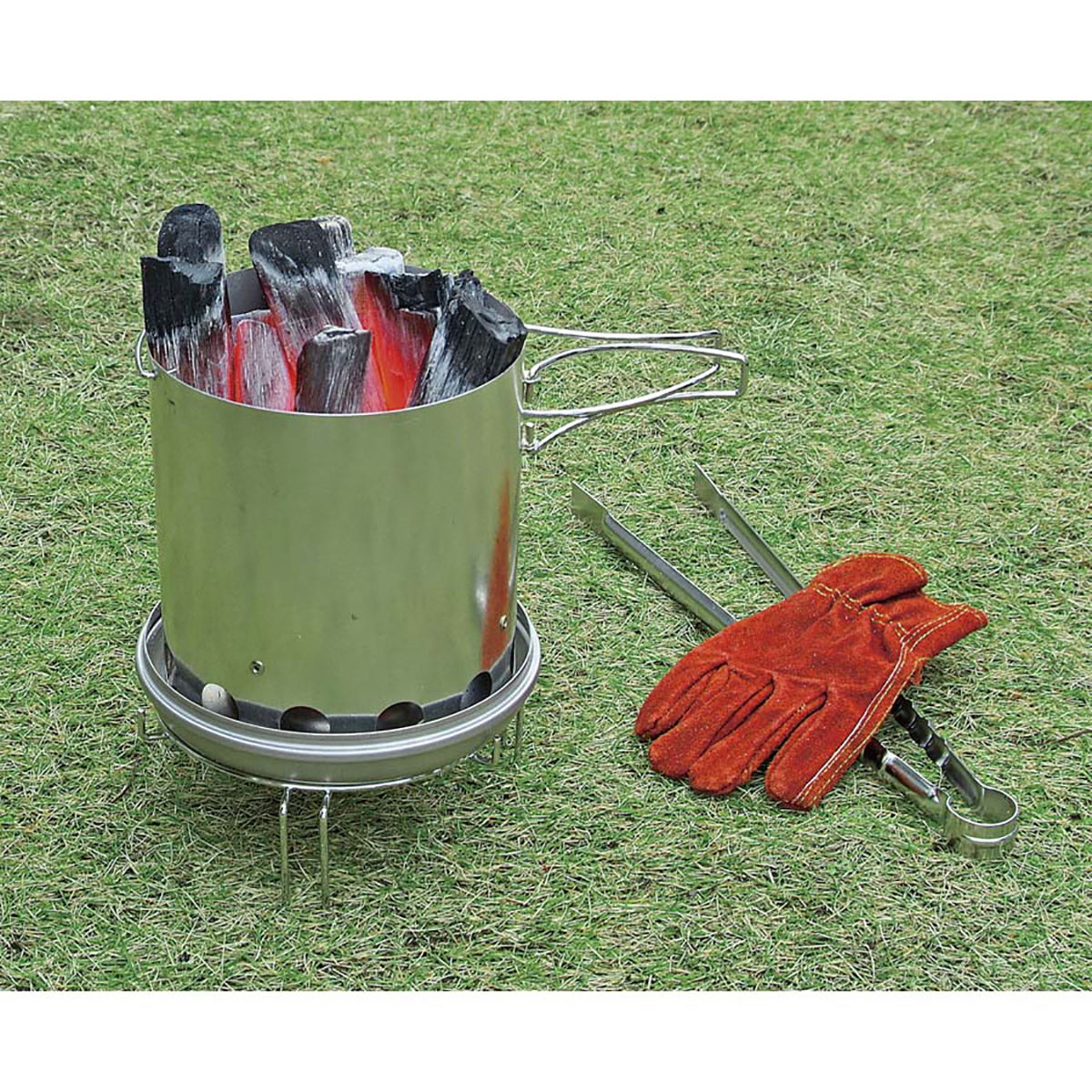 大型火消しつぼ 火起し器セット - アウトドア・キャンプ用品