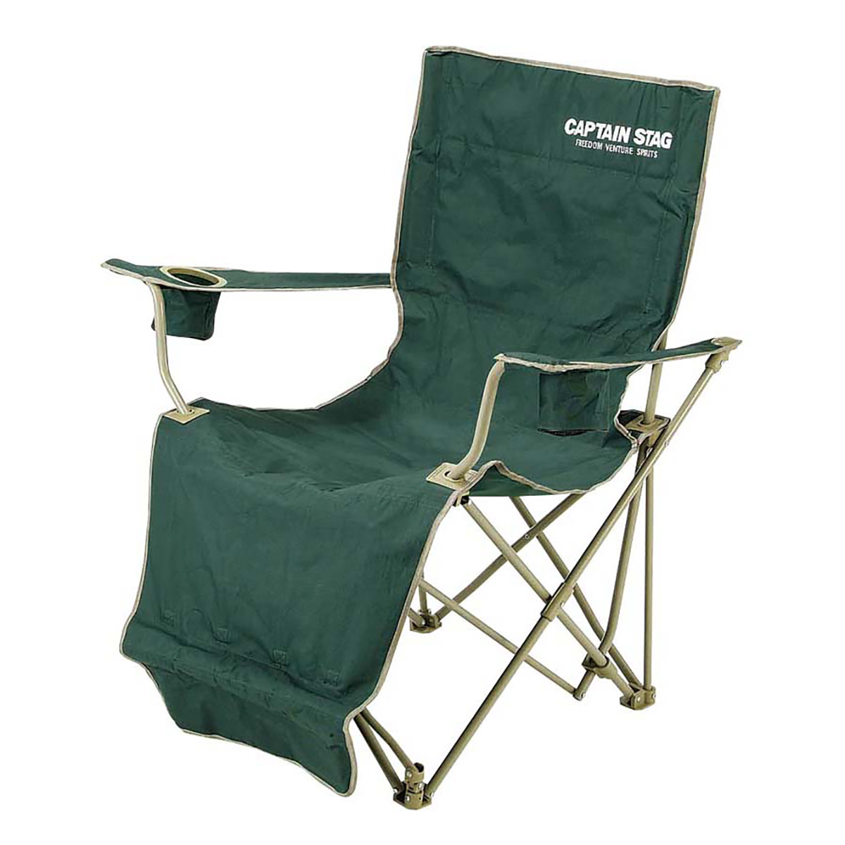 CS オートリクライニングチェア(グリーン) - アウトドア・キャンプ用品