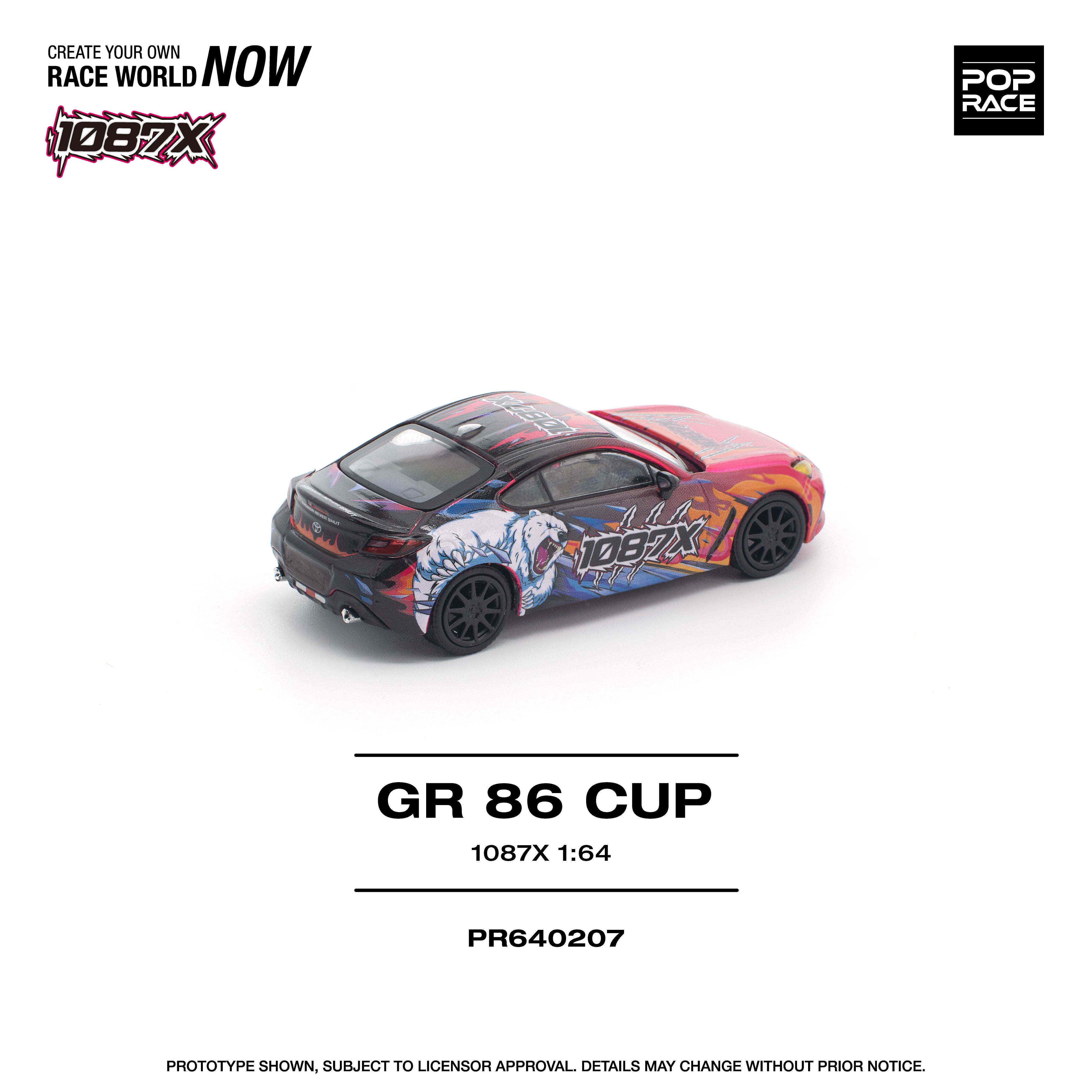 Pop Race 1:64 1087X GR86 CUP PR640207 – CarBro MC