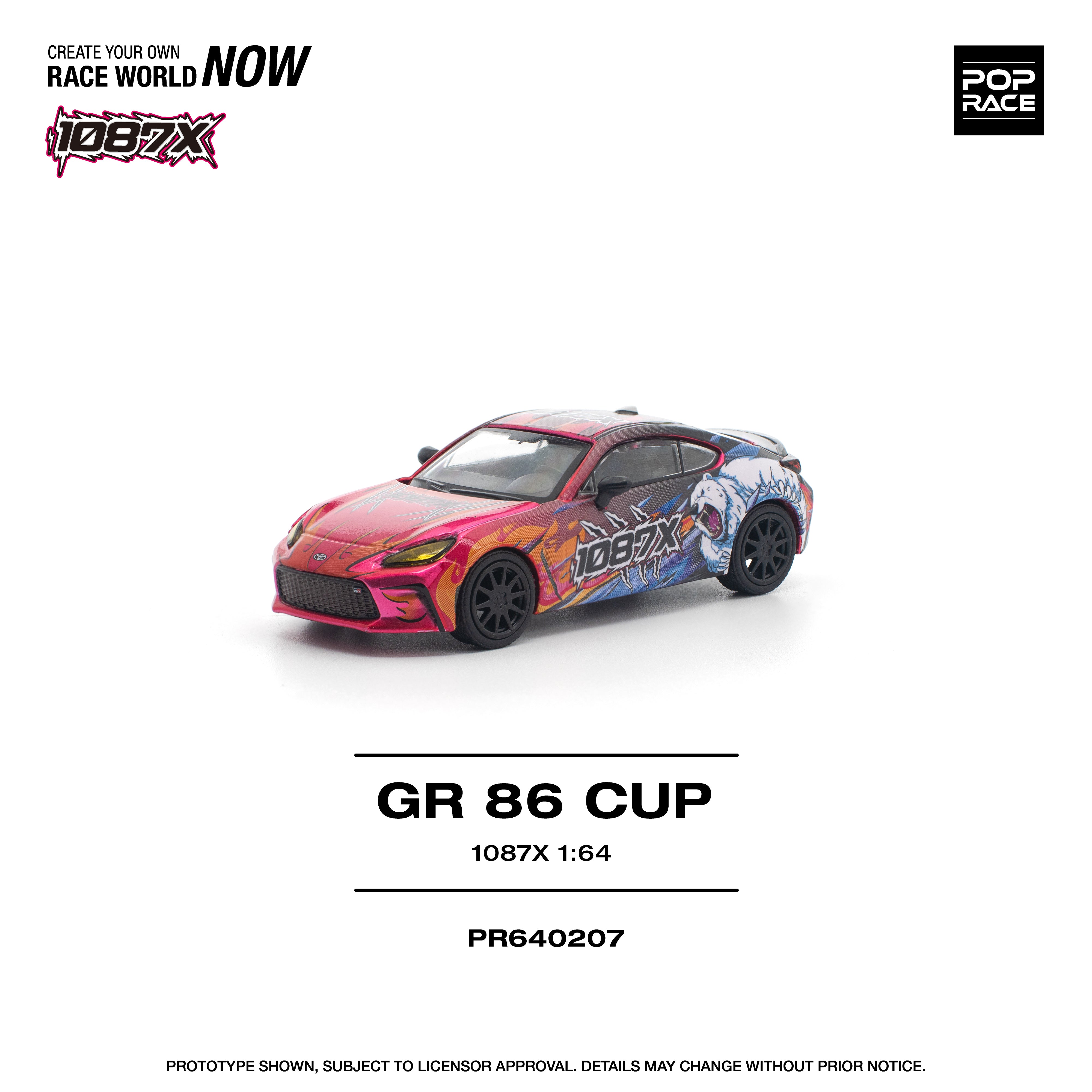 Pop Race 1:64 1087X GR86 CUP PR640207 – CarBro MC
