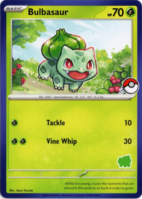 フシギダネ 海外版 英語版 Bulbasaur 青枠 海外限定イラスト【Card