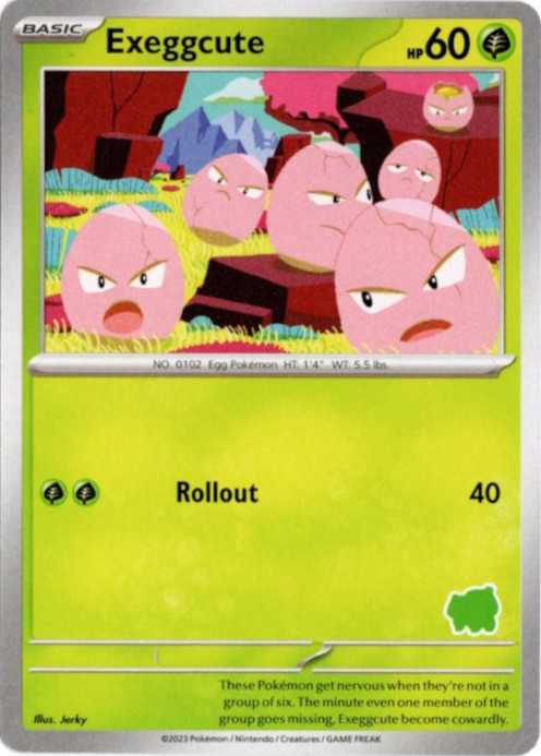 タマタマ 海外版 英語版 Exeggcute 海外限定イラスト【Card Chicken】