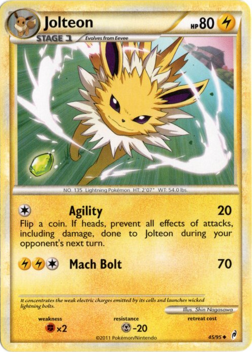 サンダース 海外版 英語版 Jolteon - 45/95 - 海外限定イラスト【Card