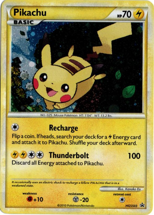 ピカチュウ 海外版 英語版 プロモ Pikachu - HGSS03 -【Card Chicken】