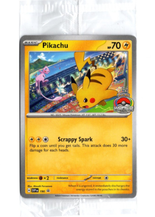 ピカチュウ 海外版 英語版 プロモ Pikachu - SVP190 - 未開封【Card