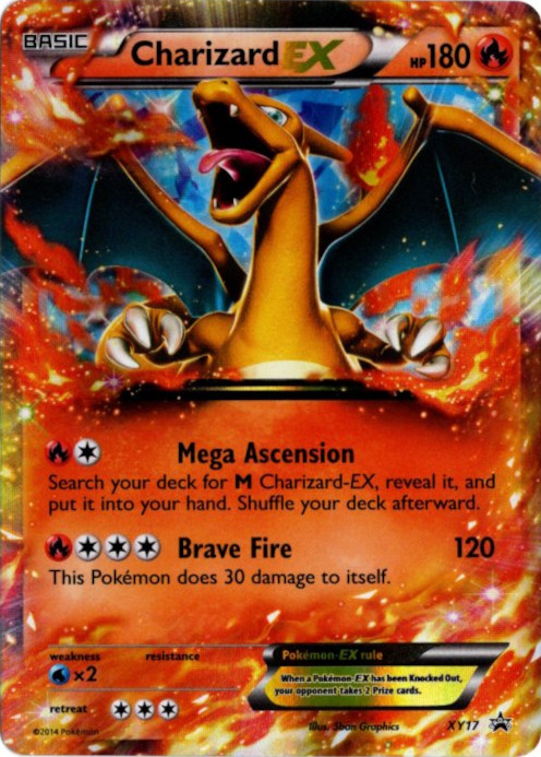 リザードンEX 海外版 英語版 プロモ Charizard EX - XY17 -【Card