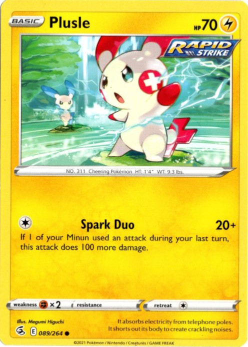 プラスル 海外版 英語版 Plusle - 089/264 -【Card Chicken】