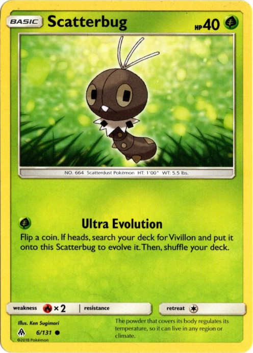 コフキムシ 海外版 英語版 Scatterbug - 6/131 -【Card Chicken】