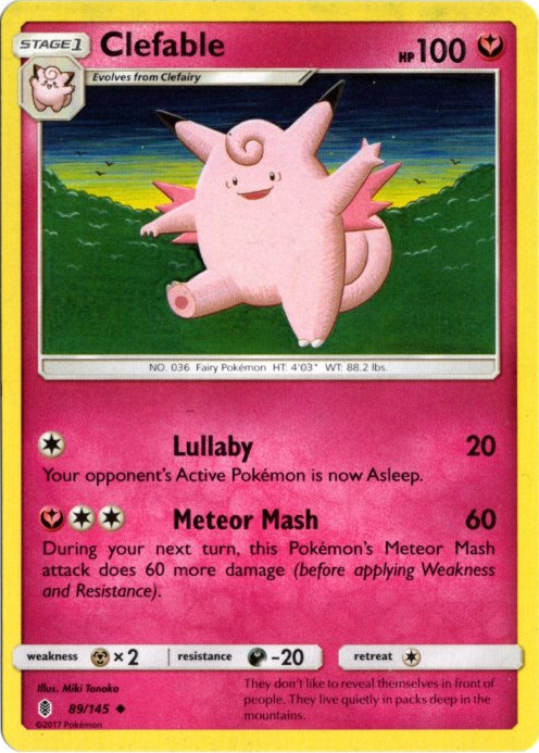 ピクシー 海外版 英語版 Clefable - 89/145 -【Card Chicken】