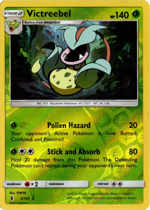 ウツボット 海外版 英語版 リバホロ Victreebel - 3/145 -【Card Chicken】