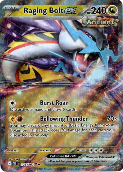 タケルライコex 海外版 英語版 Raging Bolt ex - 123/162 -【Card