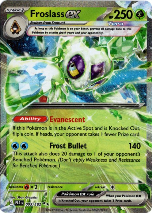 ユキメノコ 海外版 英語版 Froslass ex - 003/182 -【Card Chicken】