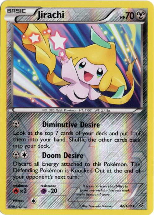 ジラーチ 海外版 英語版 リバホロ Jirachi - 42/108 -【Card Chicken】