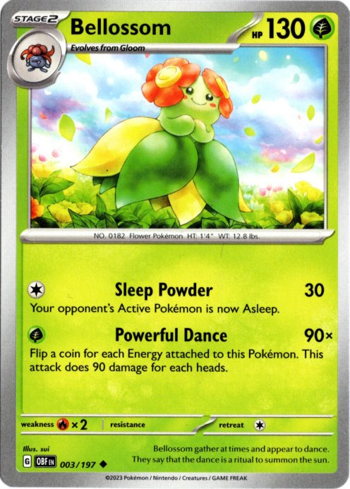 キレイハナ 海外版 英語版 Bellossom - 003/197 -【Card Chicken】