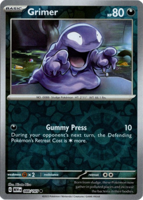 ベトベター 海外版 英語版 リバホロ Grimer - 088/165 -【Card Chicken】