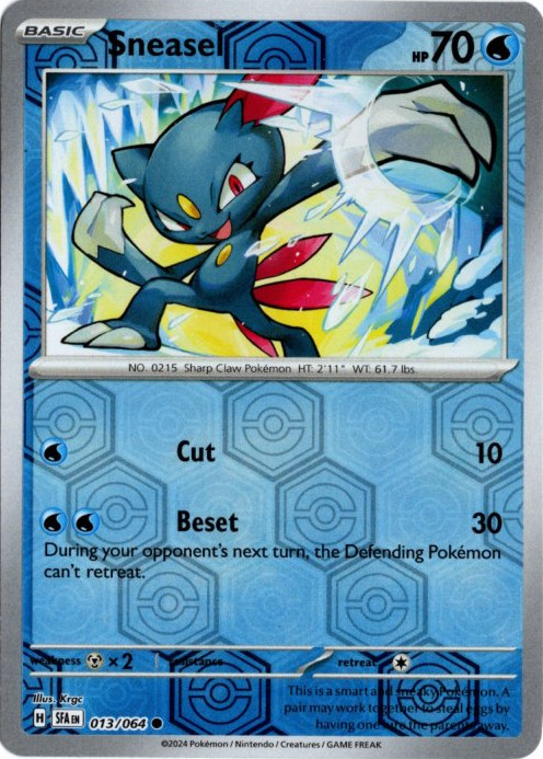 ニューラ 海外版 英語版 リバホロ Sneasel - 013/064 -【Card Chicken】