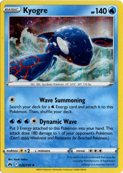 カイオーガ 海外版 英語版 Kyogre - 036/159 -【Card Chicken】