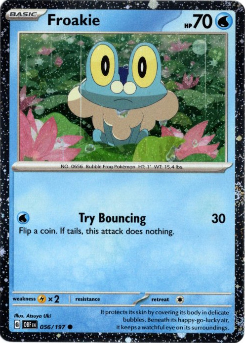 ケロマツ 海外版 英語版 ホロ プロモ Froakie - 056/197 -【Card Chicken】