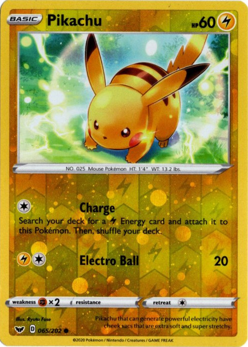 ピカチュウ 海外版 英語版 リバホロ プロモ Pikachu - 065/202 -【Card