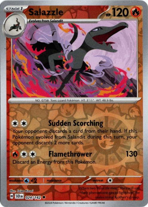エンニュート 海外版 英語版 リバホロ Salazzle - 024/142 -【Card