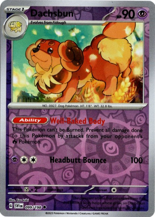 バウッツェル 海外版 英語版 リバホロ Dachsbun - 099/198 -【Card