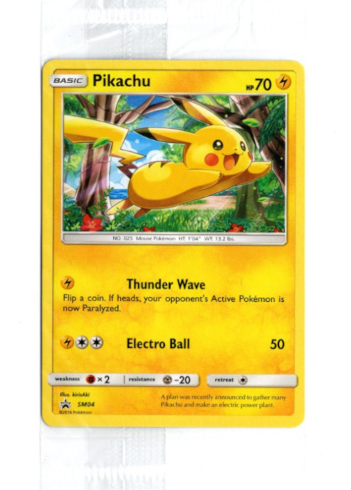 ピカチュウ 海外版 英語版 プロモ Pikachu - SM04 - 未開封【Card