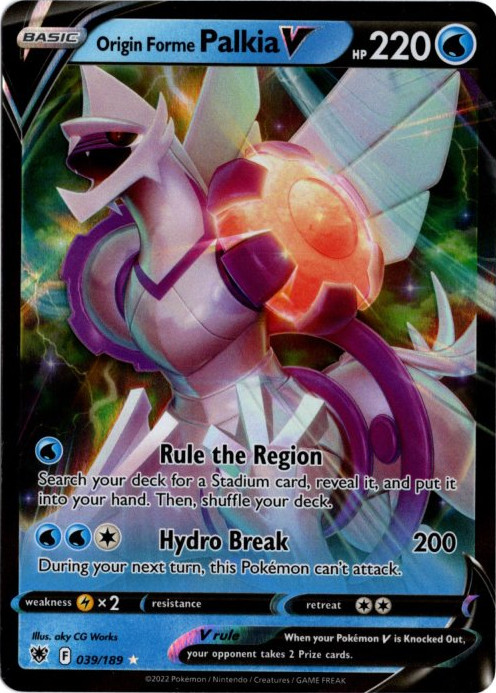 オリジンパルキアV 海外版 英語版 Origin Forme Palkia V - 039/189