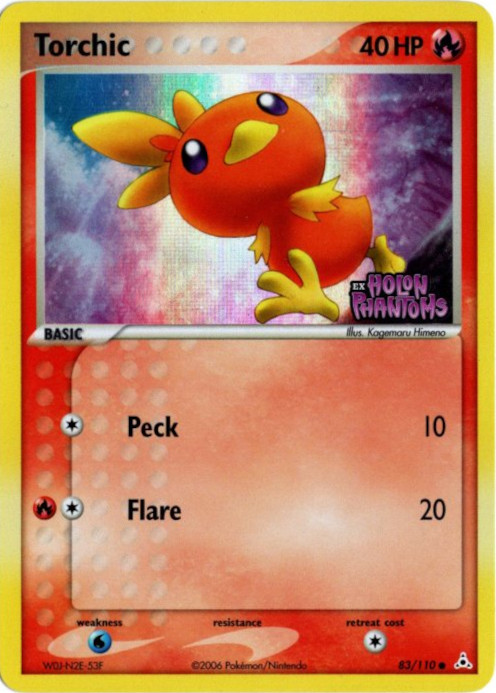 アチャモ 海外版 英語版 リバホロ Torchic - 83/110 -【Card Chicken】