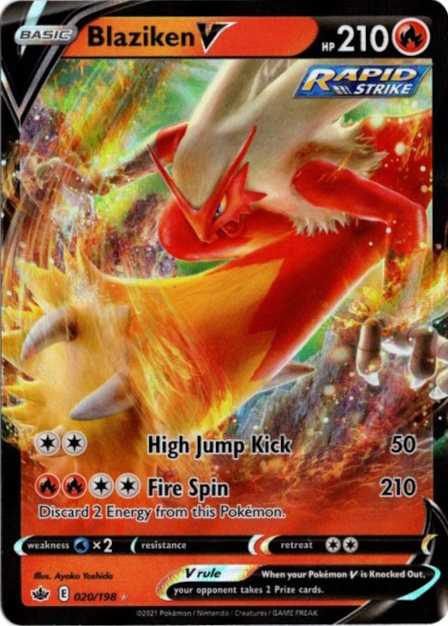 バシャーモV 海外版 英語版 Blaziken V - 020/198 -【Card Chicken】