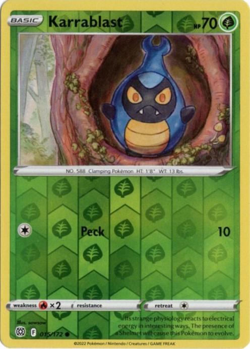 カブルモ 海外版 英語版 リバホロ Karrablast - 015/172 -【Card Chicken】