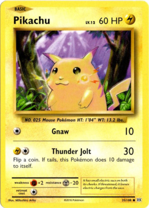 ピカチュウ 海外版 英語版 Pikachu - 35/108 -【Card Chicken】