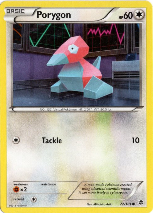 ポリゴン 海外版 英語版 Porygon - 72/101 -【Card Chicken】