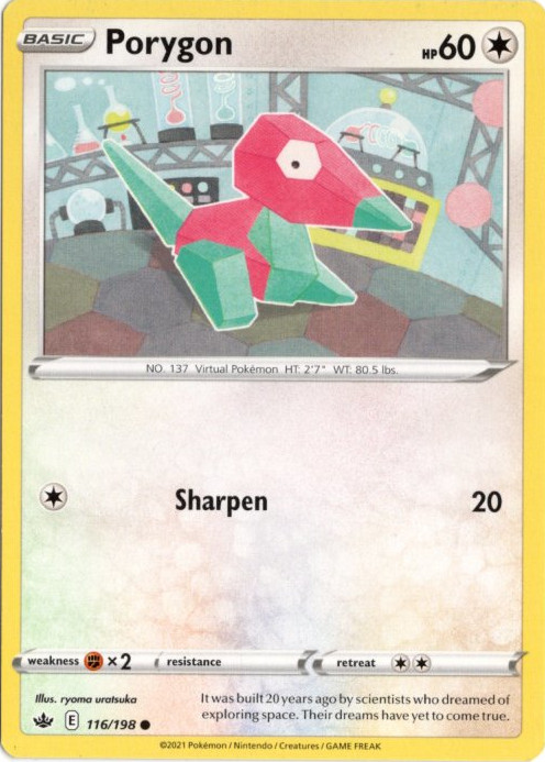 ポリゴン 海外版 英語版 Porygon - 116/198 -【Card Chicken】