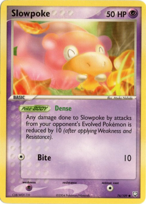 ヤドン 海外版 英語版 Slowpoke - 76/109 -【Card Chicken】
