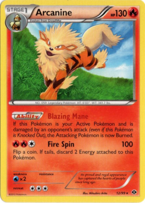 ウインディ 海外版 英語版 Arcanine - 12/99 -【Card Chicken】