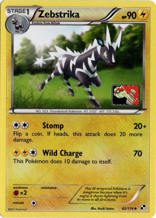 ゼブライカ 海外版 英語版 リーグプロモ Zebstrika - 42/114 -【Card