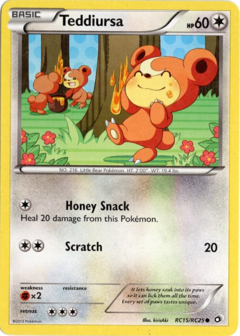 ヒメグマ シャイニーコレクション 海外版 英語版 Teddiursa - RC15