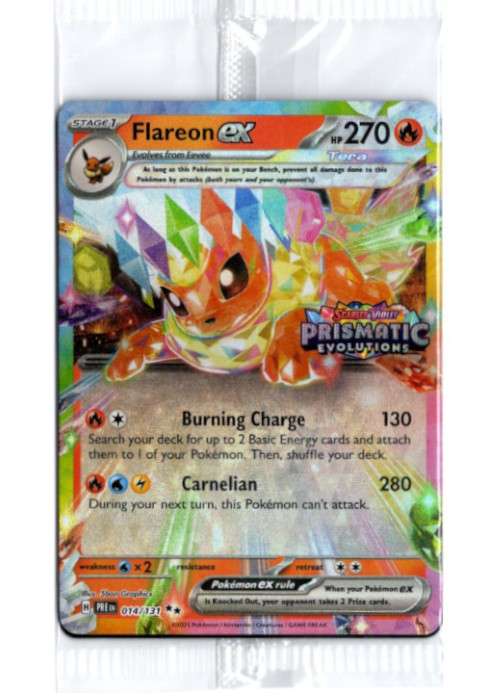 ブースターex 海外版 英語版 Prismatic Evolutions ロゴ プロモ