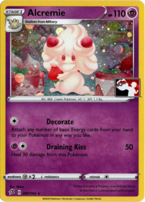 マホイップ 海外版 英語版 Prize Pack Alcremie - 087/192 -【Card