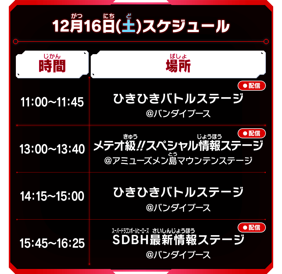 ジャンプフェスタ2024出展情報 - イベント | スーパードラゴンボール