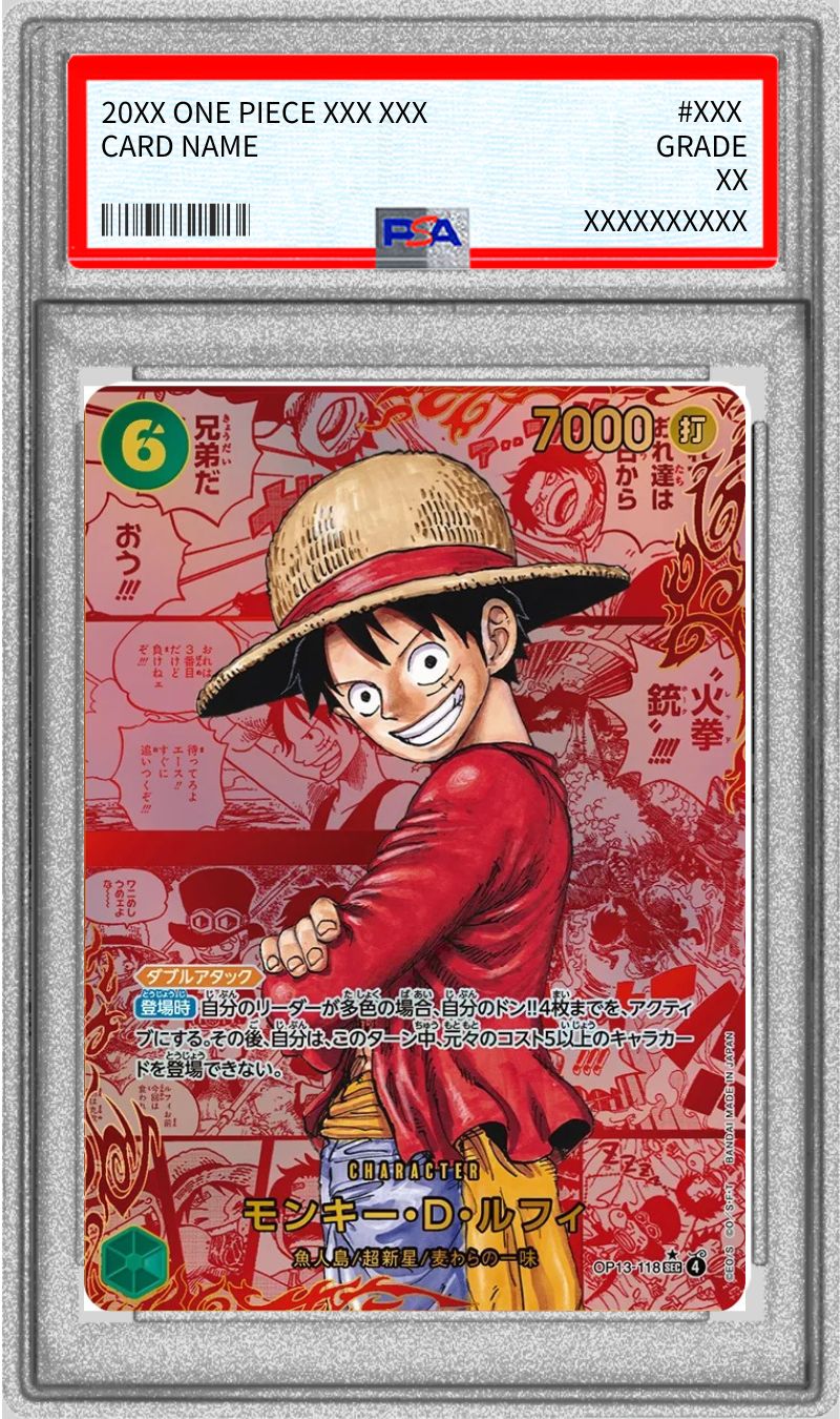 PSA10鑑定済〕モンキー・D・ルフィ(レッドパラレル/漫画背景/漫画絵