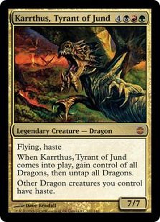 ジャンドの暴君、カーサス/Karrthus, Tyrant of Jund《英語》【ARB】