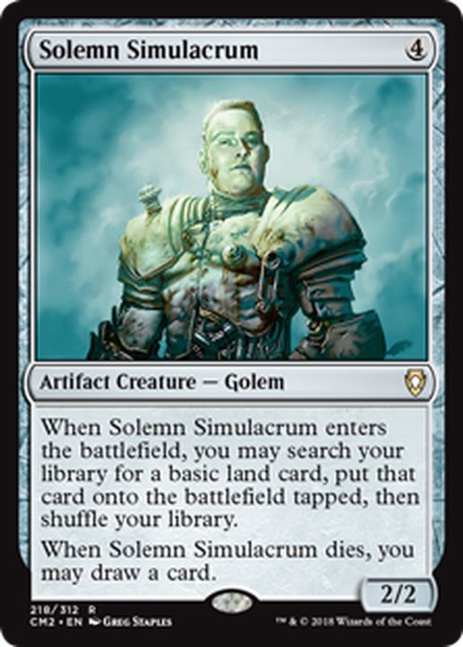 EX+]真面目な身代わり/Solemn Simulacrum《英語》【Commander