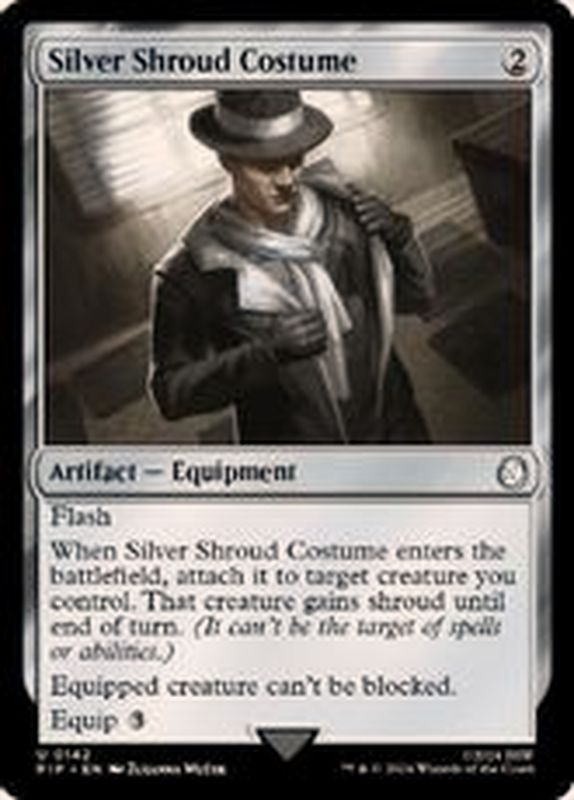 EX+](FOIL)シルバー・シュラウドの衣装/Silver Shroud Costume《英語