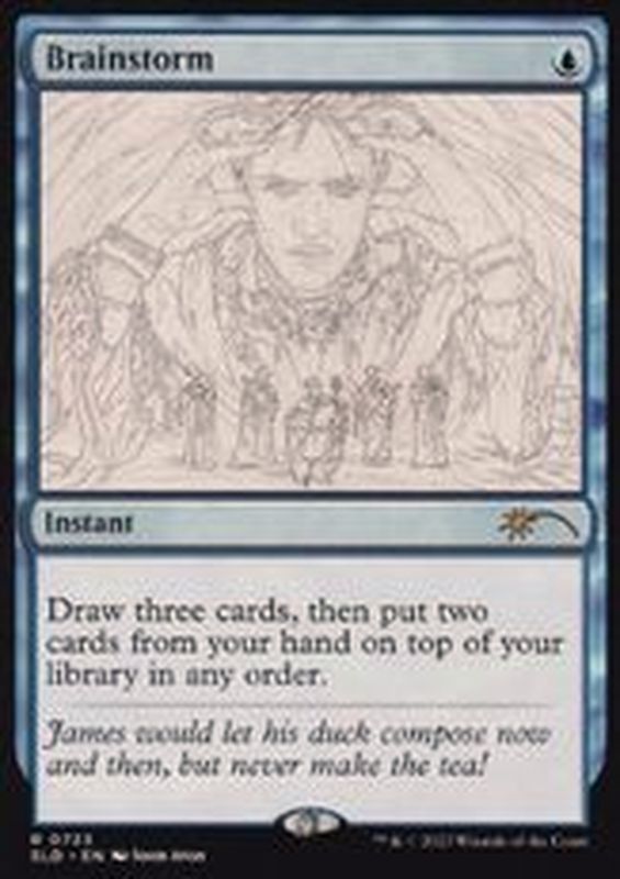 FOIL)(723)渦まく知識/Brainstorm《英語》【SLD】