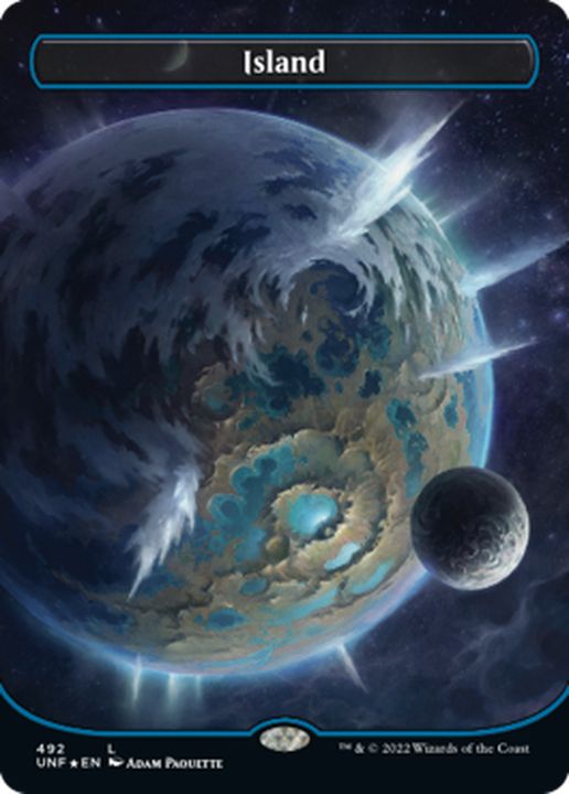 ギャラクシーFOIL)(フルアート)(492)島/Island《英語》【UNF】
