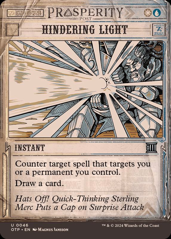 FOIL)(ショーケース枠)妨げる光/Hindering Light《英語》【OTP】