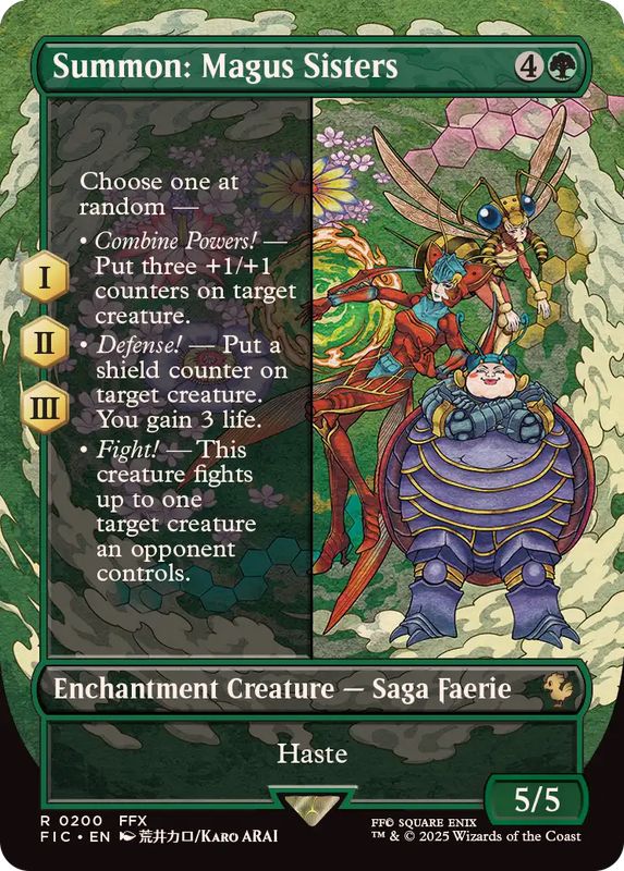 フルアート)召喚：メーガス三姉妹/Summon: Magus Sisters《英語》【FIC】