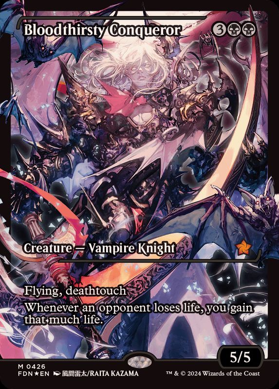 FOIL)(ショーケース枠)血に飢えた征服者/Bloodthirsty Conqueror《英語